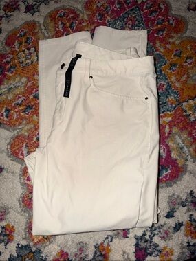 Lululemon White Straight-Leg Pants